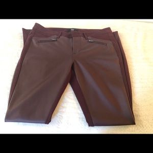 Mossimo Maroon Skinny Jeans Size 6